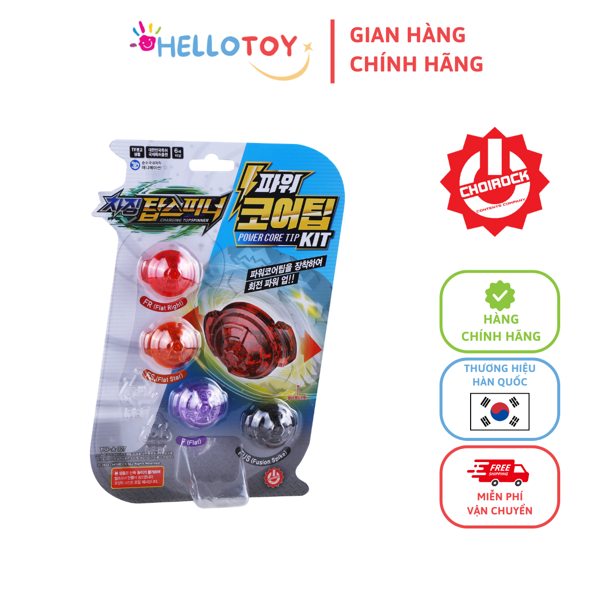 Đồ Chơi CHARGING TOP SPINNER Chân Đệm Con Quay Power CoreTip Kit - Hellotoy