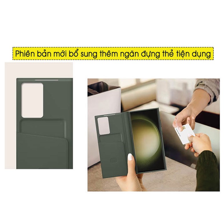 Bao da Smart Clear View Cover dành cho Samsung Galaxy S23/ S23+/ S23 Ultra 5G