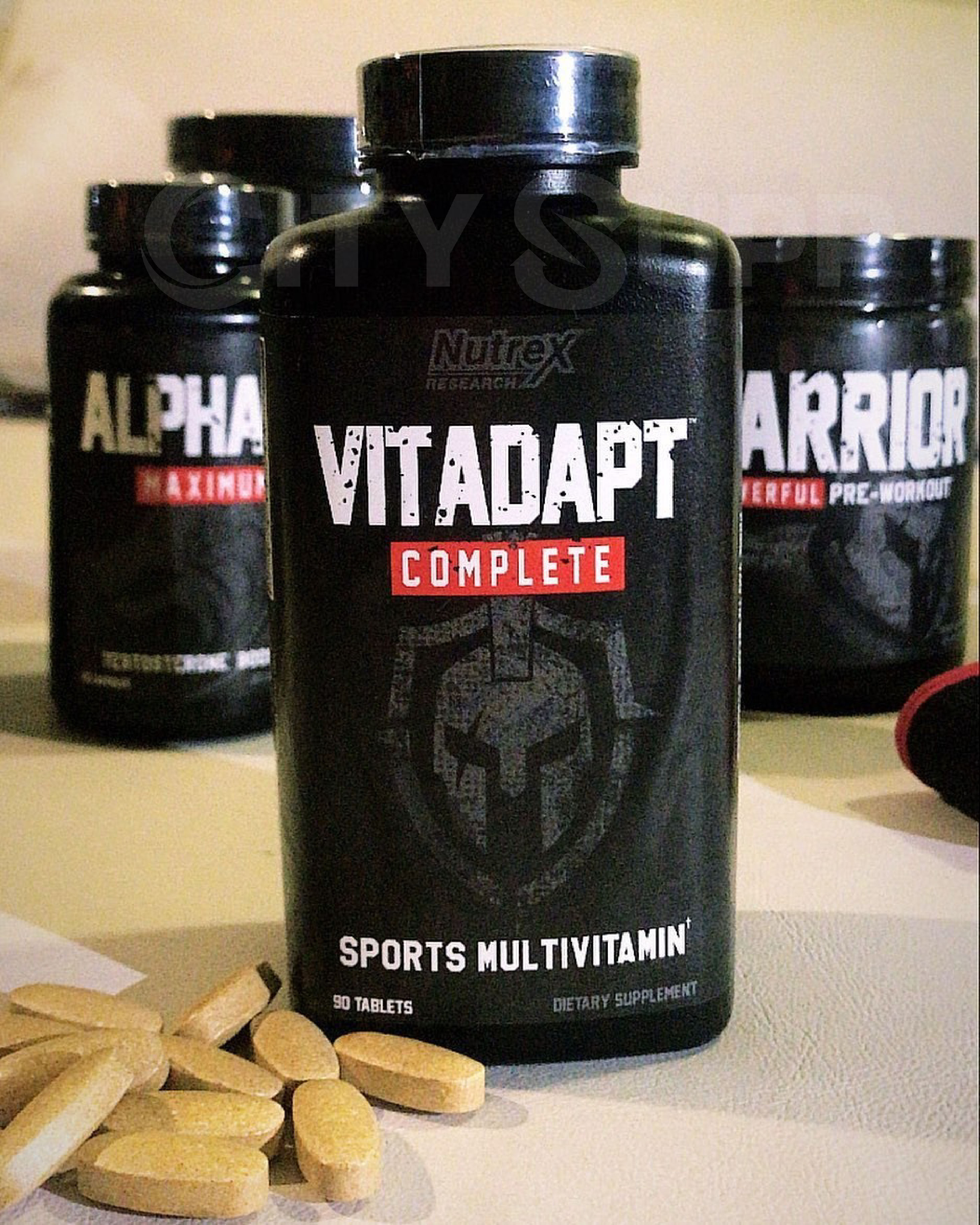 Nutrex Vitadapt, Vitamin Tổng Hợp Thể Thao, Khoáng Chất Phức Hợp, Sâm Ấn Độ (KSM-66 Ashwagandha), Chiết Xuất Cây Ngũ Vị Tử & Cây Rễ Vàng, 90 Viên