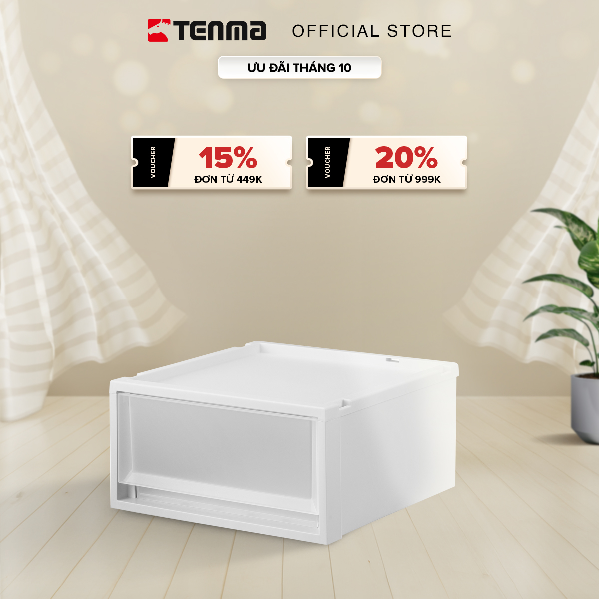 Hộp Ngăn Kéo Nhựa Đa Năng TENMA, Fits FC40-4020