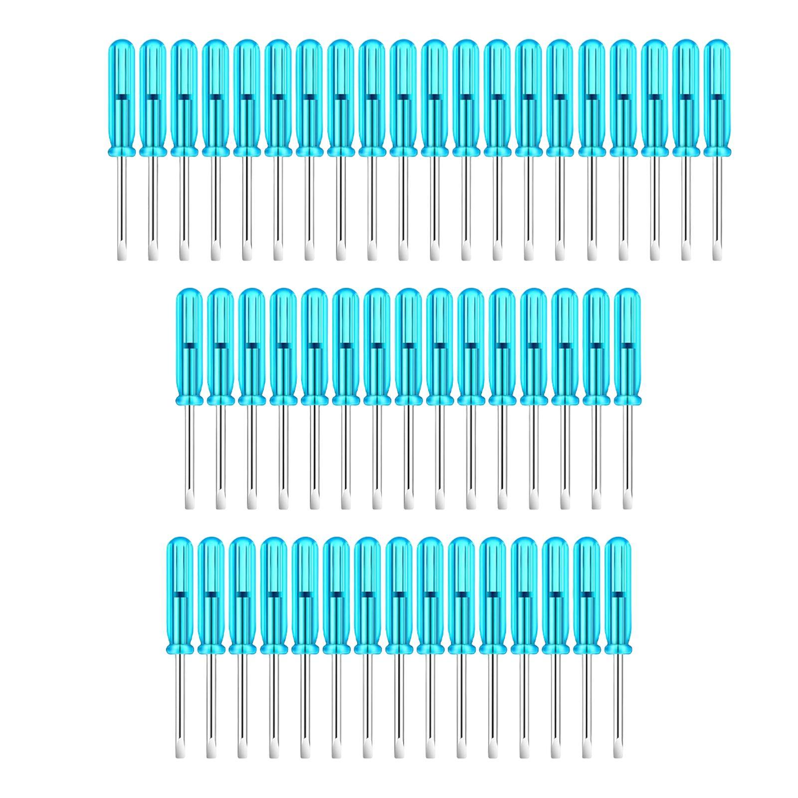 50Pcs 2mm Mini Screwdrivers Set Eyeglass Screwdriver for Toy Repair Sturdy