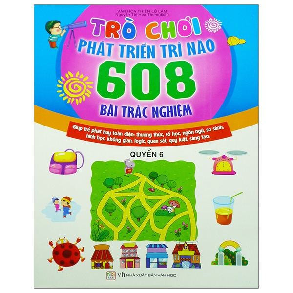 Trò Chơi Phát Triển Trí Não - 608 Bài Trắc Nghiệm (Quyển 6)