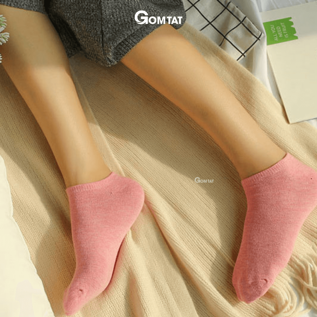 Tất Nữ Cổ Ngắn chuẩn xuất Nhật, Vớ Nữ Cotton Co Giãn Cao Cấp, Mềm mịn, êm chân - CB024