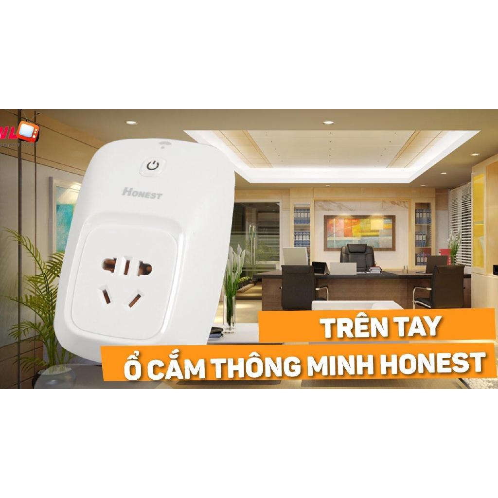 Ổ cắm điều khiển từ xa 1KM bằng sóng RF xuyên tường công suất lớn Honest HT-6805W (30A/220V