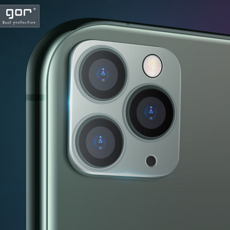 Miếng Dán Kính Cường Lực Camera chống trầy GOR cho iPhone 11 / 11 Pro / 11 Pro Max _ Hàng Nhập Khẩu