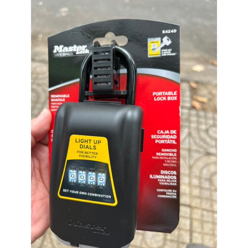 Hộp khóa đựng chìa khóa Master Lock 5424 D - Hộp khóa 4 sô có đèn - MSOFT