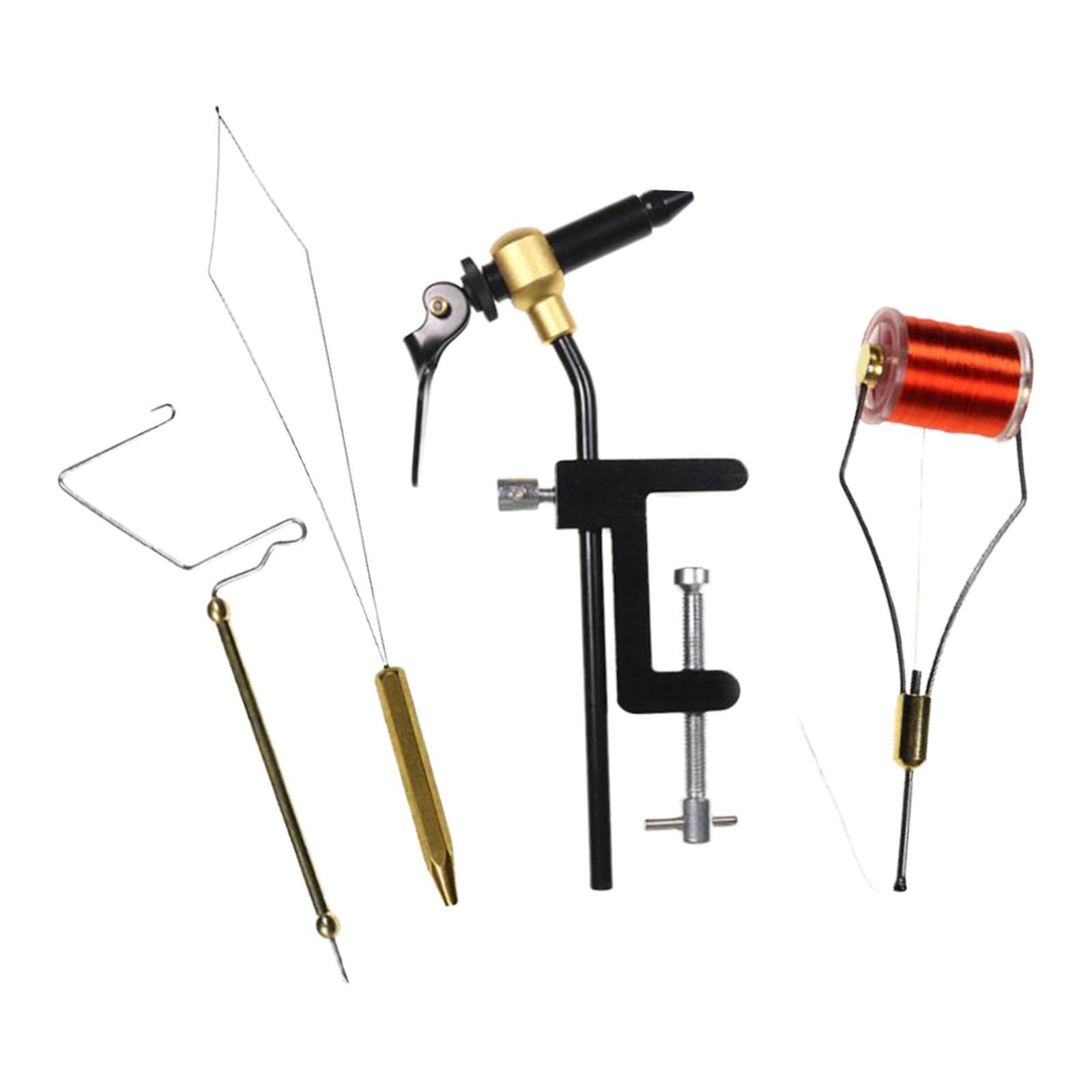 4Pcs Fly Tying Tool Kit Finisher Vise Threader Fishing
