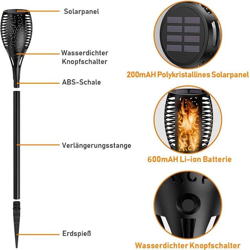 1 Đèn Năng Lượng Mặt Trời Chống Nước Ip65 Kèm Dây Cáp