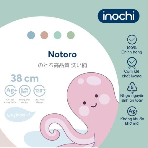 Thau nhựa cao cấp Inochi - Notoro 38cm màu Hồng/Xanh