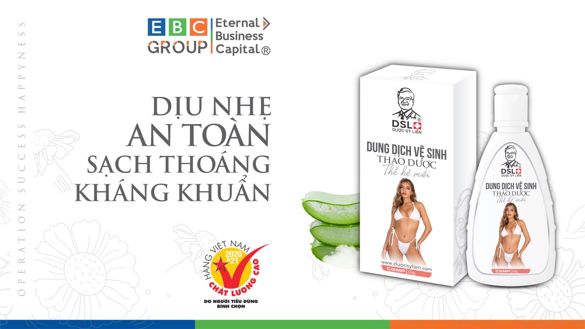 Dung Dịch Vệ Sinh Phụ Nữ Thảo Dược Thế Hệ Mới Dược Sĩ Liên -120g