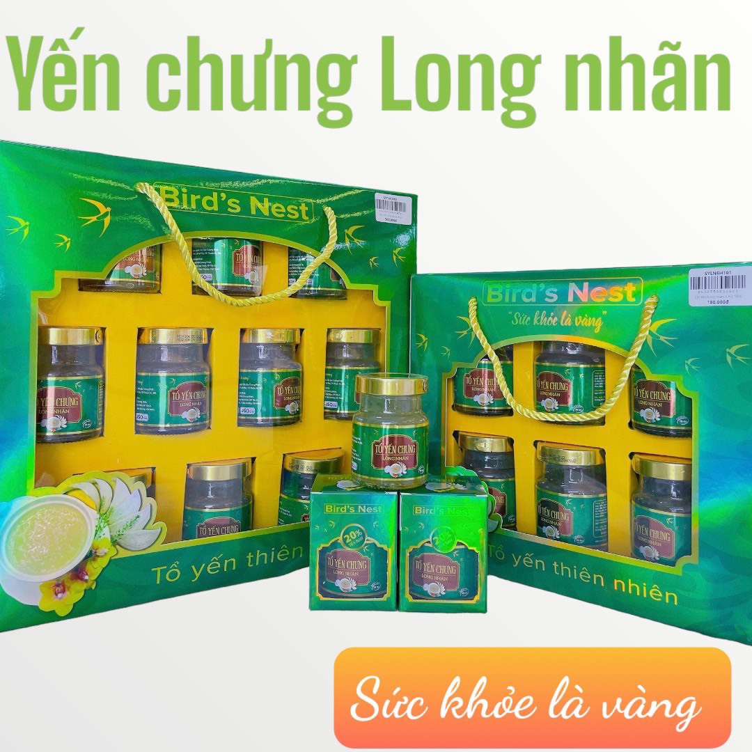 set 6 hủ yến Long Nhãn Bird`s Nest