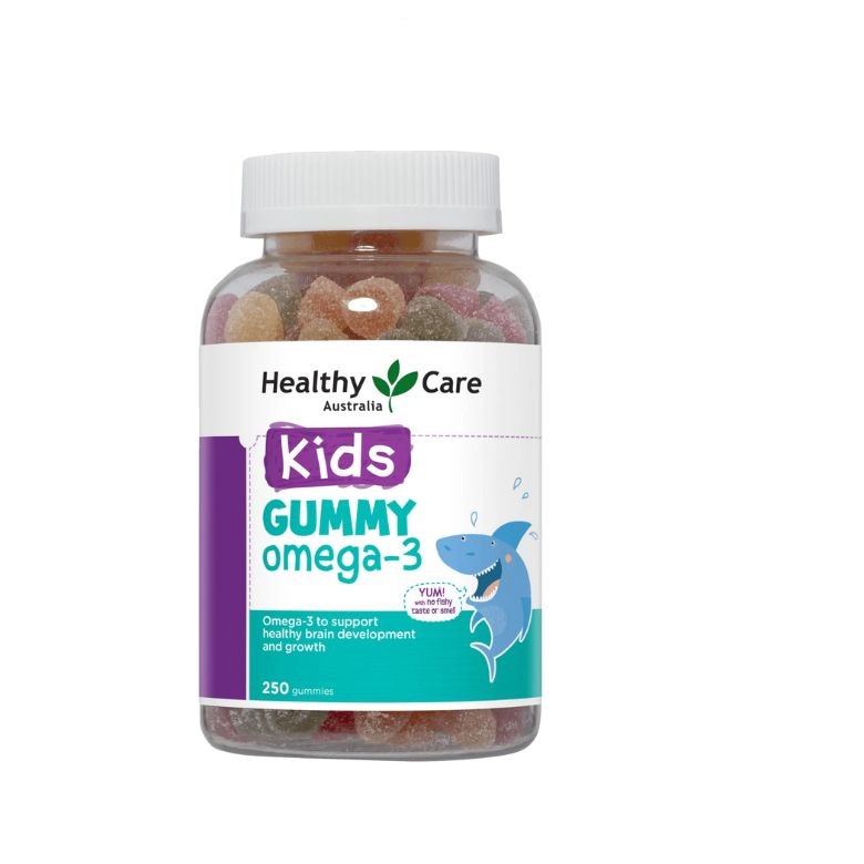 Kẹo Dẻo Healthy Care Kids Gummy Omega 3 250 Viên Cho Bé Bổ Sung Dinh Dưỡng, Tăng Sức Đề Kháng, Hỗ trợ Tim Mạch, Phát Triển Khả Năng Tư Duy Cho Bé