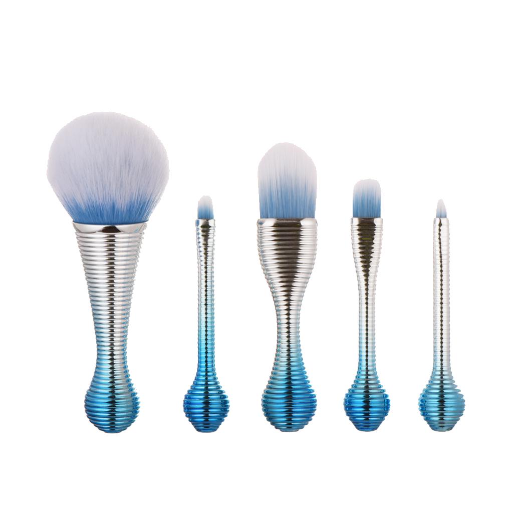 5pcs Professional Foundation Eyeshadow Makeup Brush Set Powder Concealer Kit
