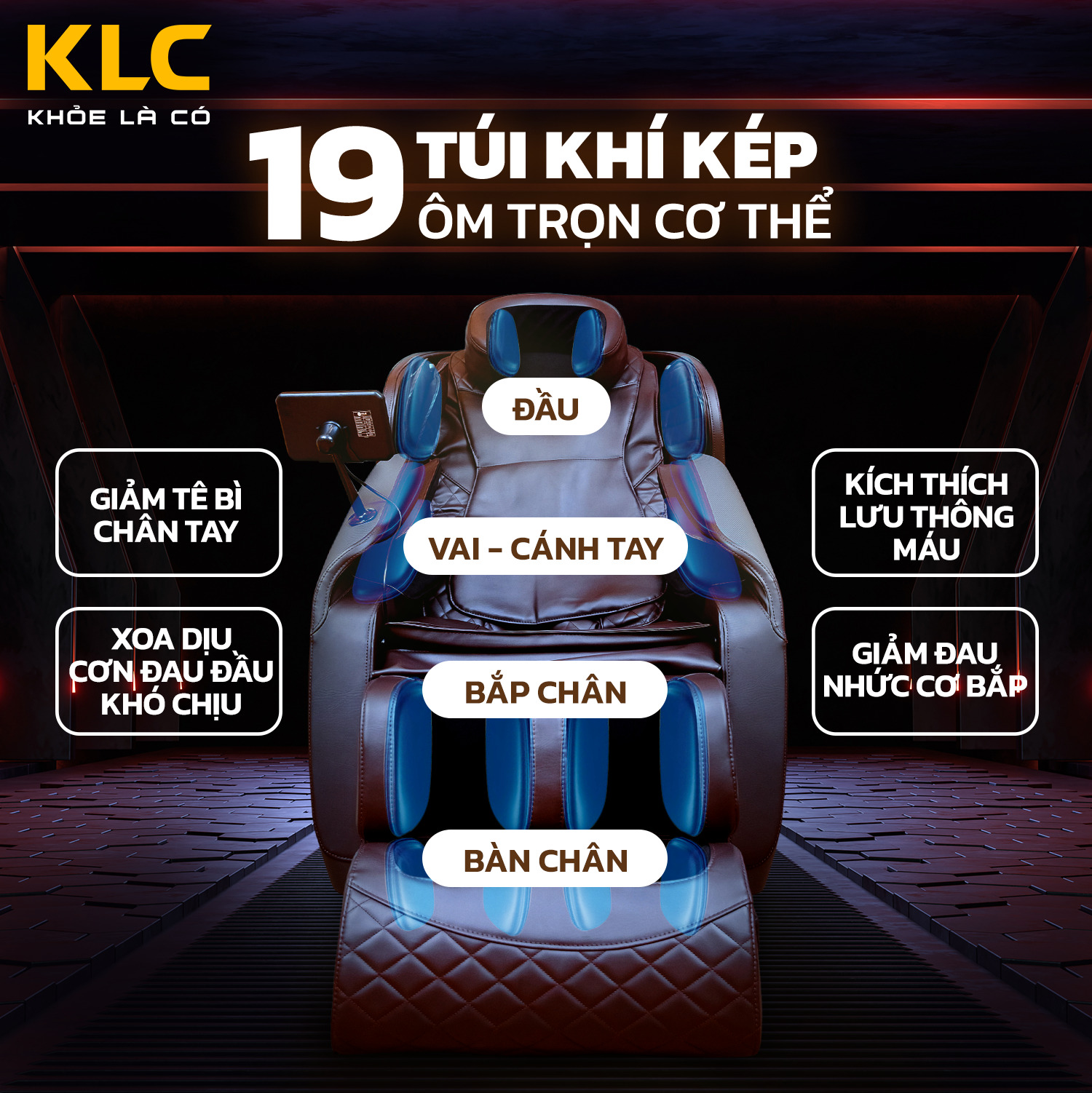 Ghế massage toàn thân KLC K2266S