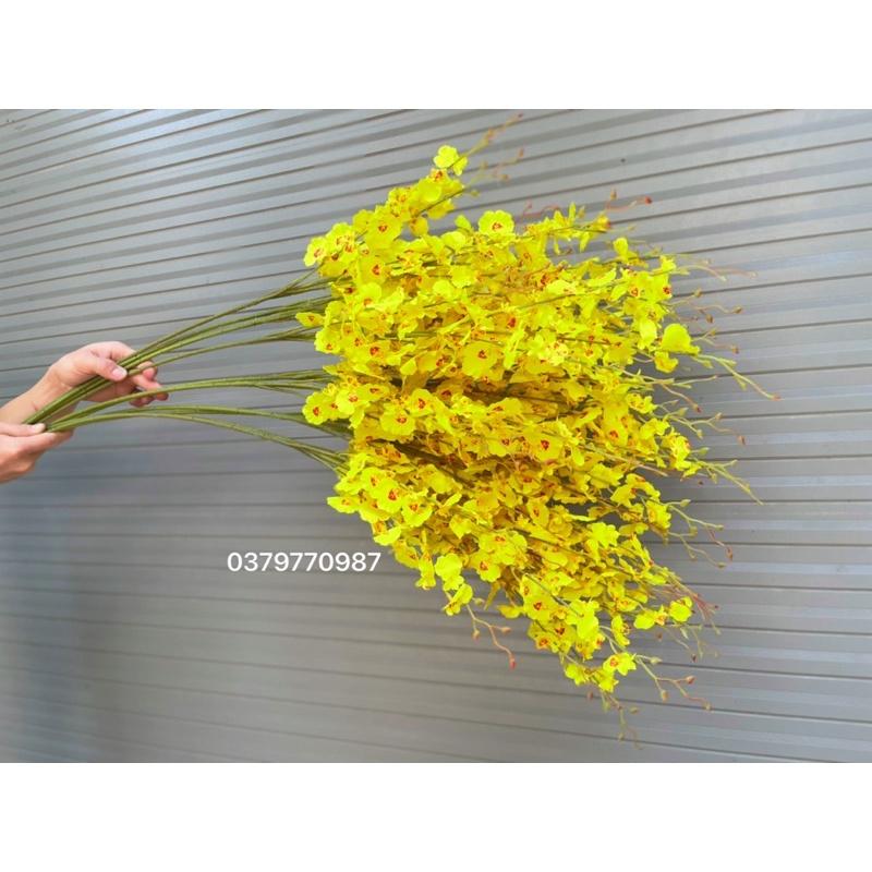 Lan vũ nữ , cành hoa giả, ảnh thật do shop chụp trang trí nhà cửa lụa giả hoa nhân tạo trang trí ở sảnh, phòng khách, t