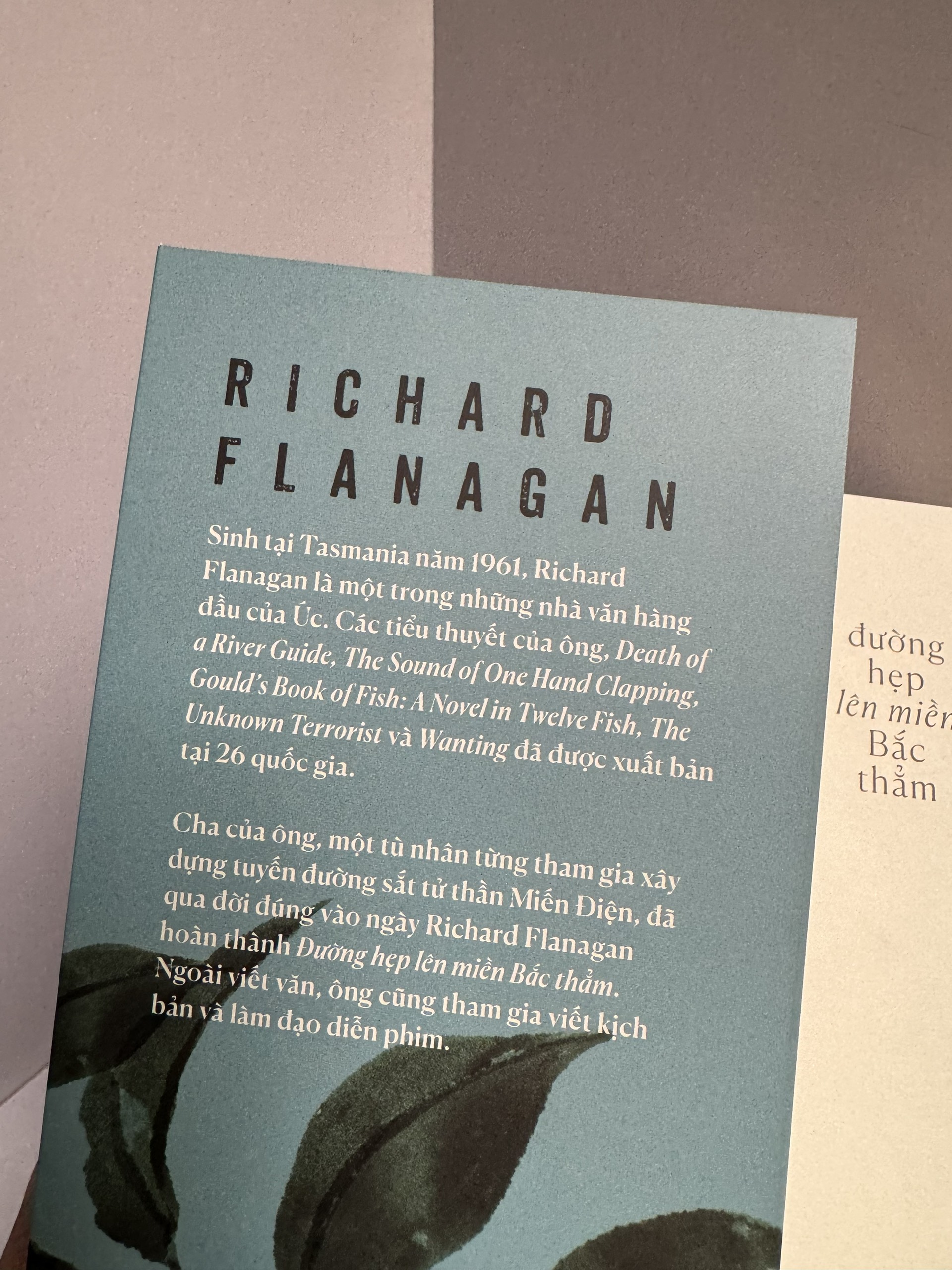 (giải Man Booker 2014) ĐƯỜNG HẸP LÊN MIỀN BẮC THẲM - Richard Flanagan - Nguyễn An Lý dịch - Nhã Nam