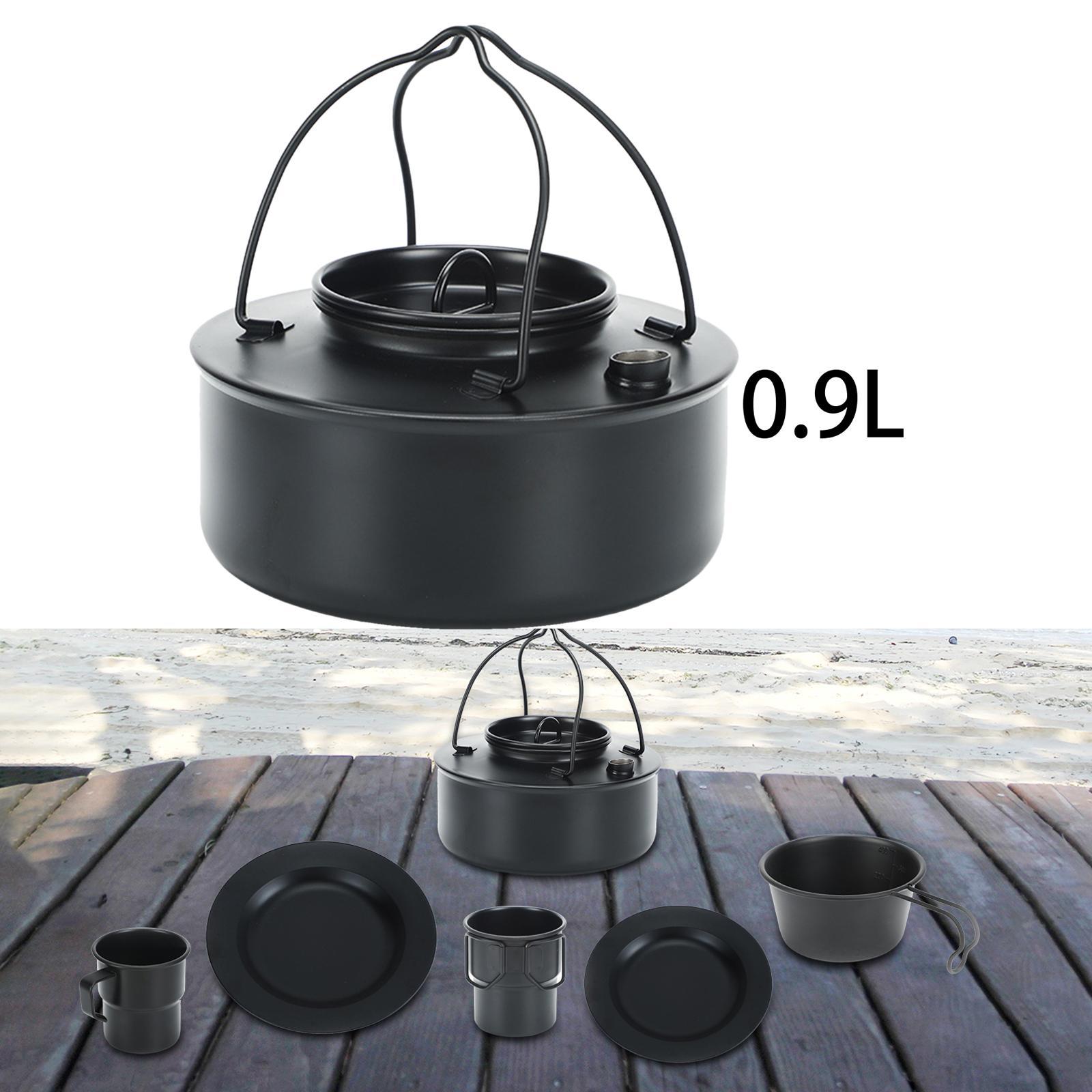 Outdoor Tea Coffee Pot Teapot Camping Kettle for Hiking Barbecue Backpacking