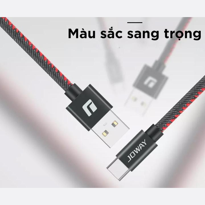 Cáp sạc nhanh MicroUSB JOWAY LM19 - Hành Chính Hãng