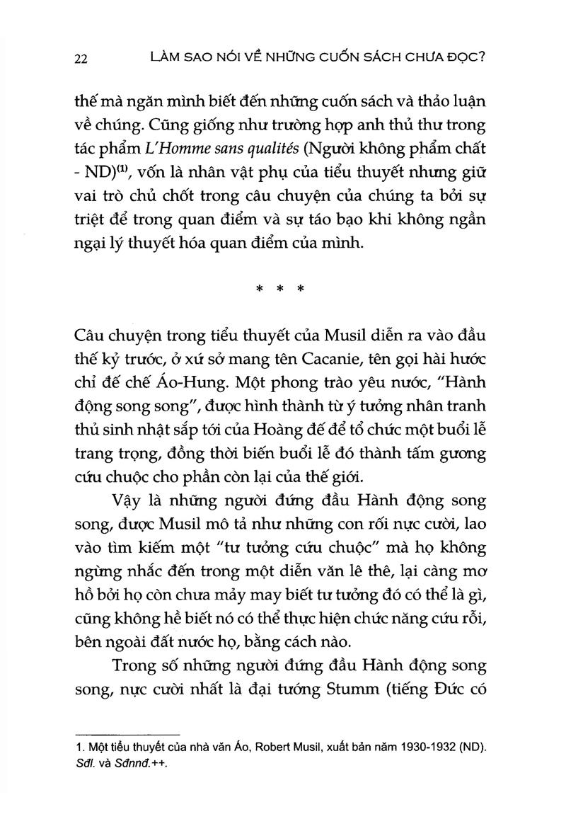 Làm Sao Nói Về Cuốn Sách Chưa Đọc