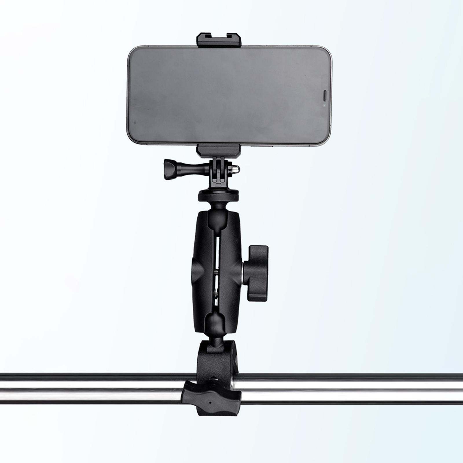 Motorcycle Handlebar Camera Mount 1/4 360 Degree Rotary