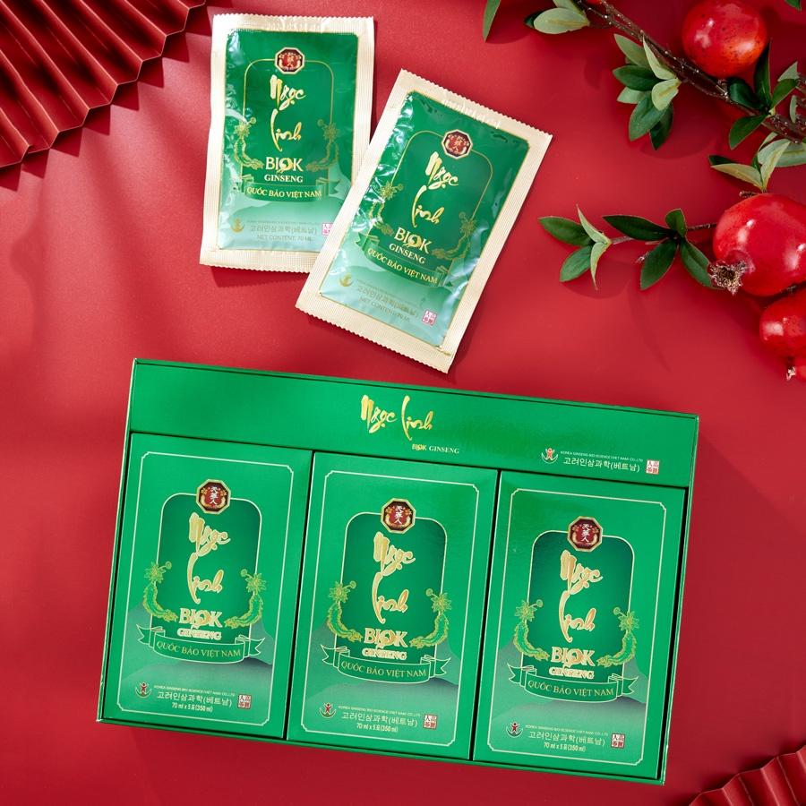 Nước Uống Sâm Ngọc Linh - Quốc Bảo Việt Nam - Hộp Quai Xách