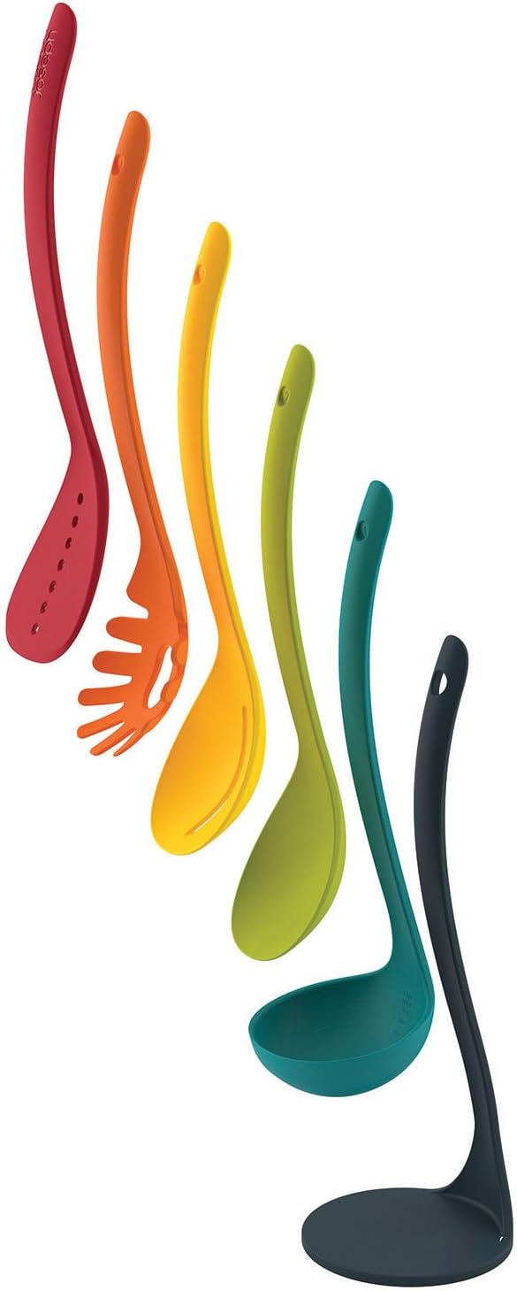 Bộ dụng cụ nấu ăn 5 món kèm giá đỡ Joseph Joseph 10124 Nest Utensils Plus Multi Hàng chính hãng