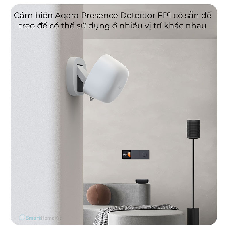 Cảm biến hiện diện Aqara FP1 Human Presence Sensor, phát hiện bằng sóng microWave, tương thích HomeKit - Hàng chính hãng