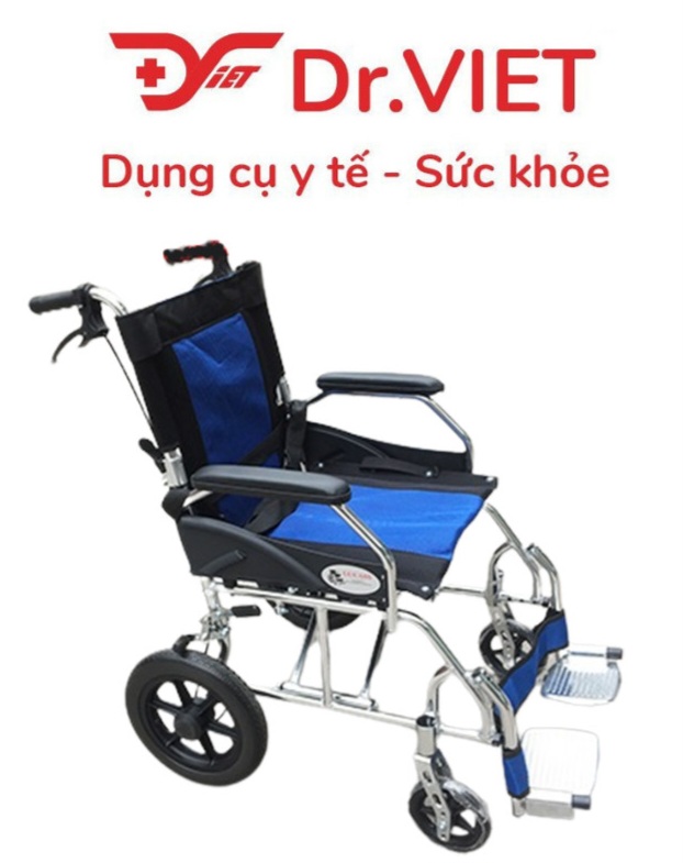 Xe lăn hợp kim nhôm du lịch siêu nhẹ Lucass X63L- Thuận tiện cho việc di chuyển, gập lại gọn gàng mang theo