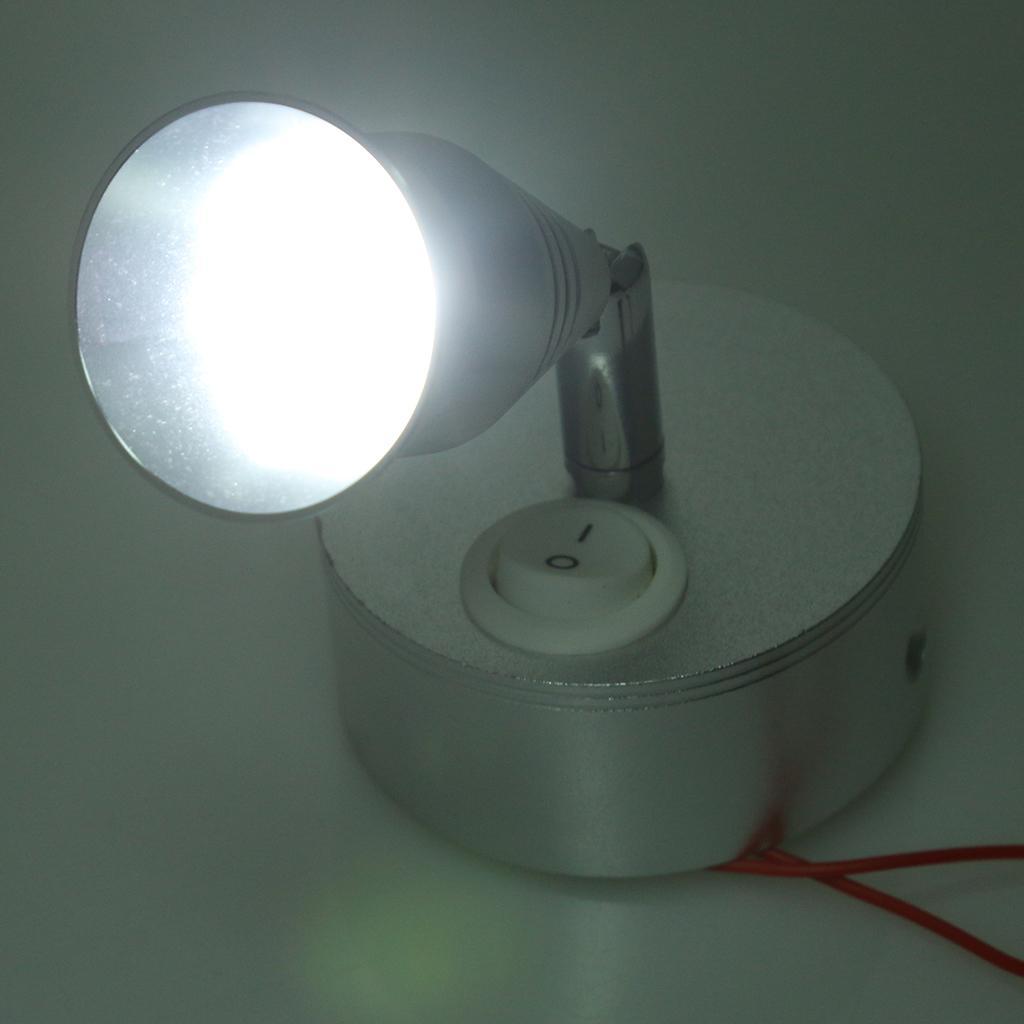 Boat 12V LED Interior Reading Swivel Light Bedside Light For Marine Camper