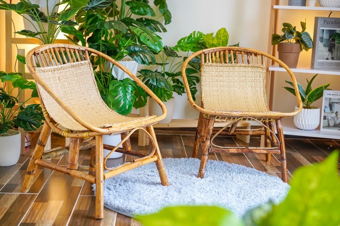 Ghế Mây Coffee Con Sò Nhỏ - Ghế Càfe Cho Quán Trà Sữa, Ban Công, Homestay - Xưởng Mây Tre ĐAN TRÀ