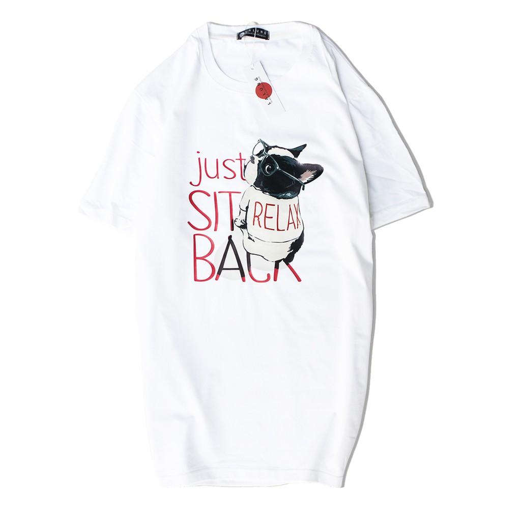 Áo Phông Cotton Unisex Hoạ Tiết Pug