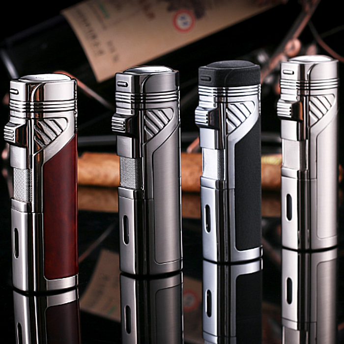 Hộp Quẹt Bật Lửa Khò 4 Tia Hút Xì Gà