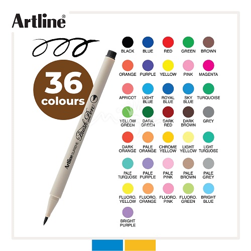 Bút lông đầu cọ viết calligraphy Artline Supreme Brush EPFS-F