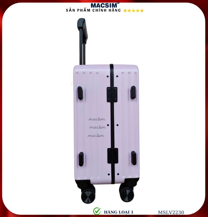 Vali cao cấp Macsim SMLV2230 cỡ 20 inch màu tím- Hàng loại 1