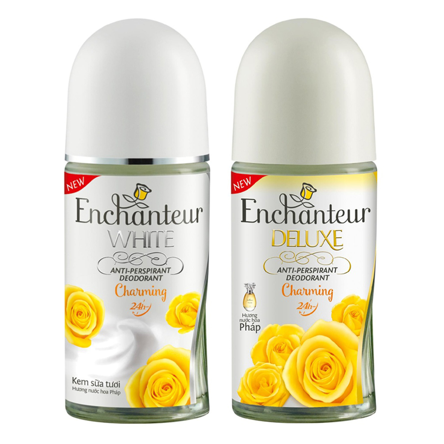 Combo Dầu Gội Enchanteur Charming 650ml+ Lăn khử Mùi Enchanteur Charming 50ml