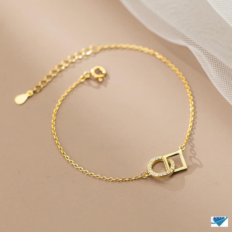 Lắc tay nữ thời trang chất liệu bạc s925 MS045