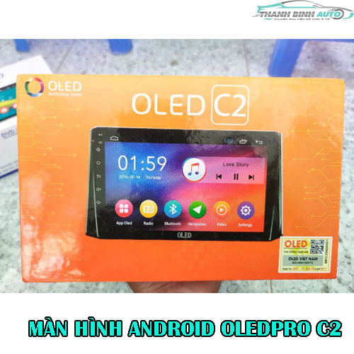 Màn hình android cho ô tô 0LEDPR0 C2 Ram 2G Rom 32G 4 nhân, có quạt tản nhiệt. Bảo hành chính hãng 18 tháng