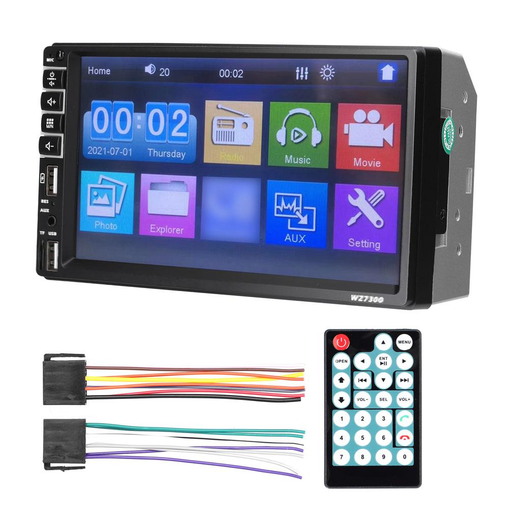 Double Din Car Stereo 7 Inch LCD Touchscreen Monitor BT MP5 Player FM Car Radio Receiver Support TF/USB/AUX-IN Mobile