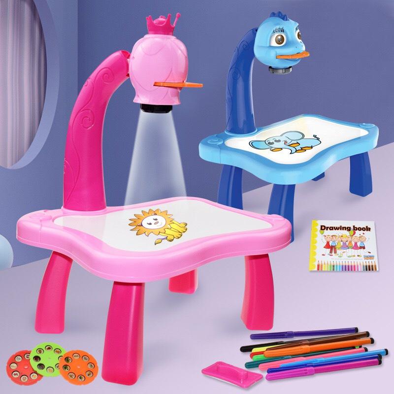 Đồ Chơi Đèn Chiếu Sáng Tập Vẽ Thông Minh Cho Bé, Đèn Bàn Máy Chiếu 3D Nhiều Hình Ngộ Nghĩnh