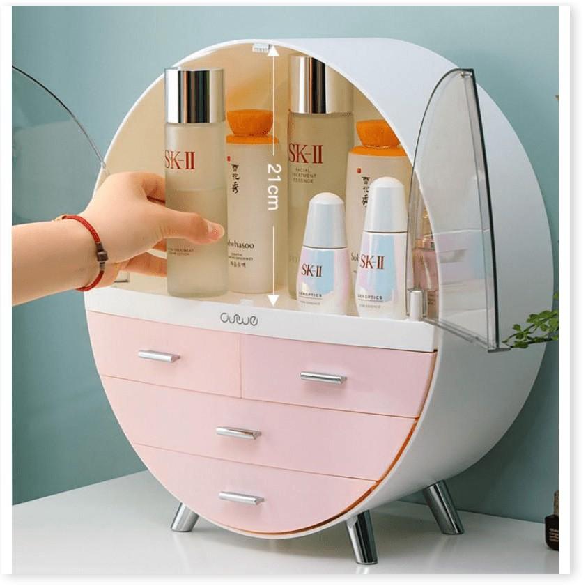 Tủ Trang Điểm Dạng Tròn 4 Ngăn