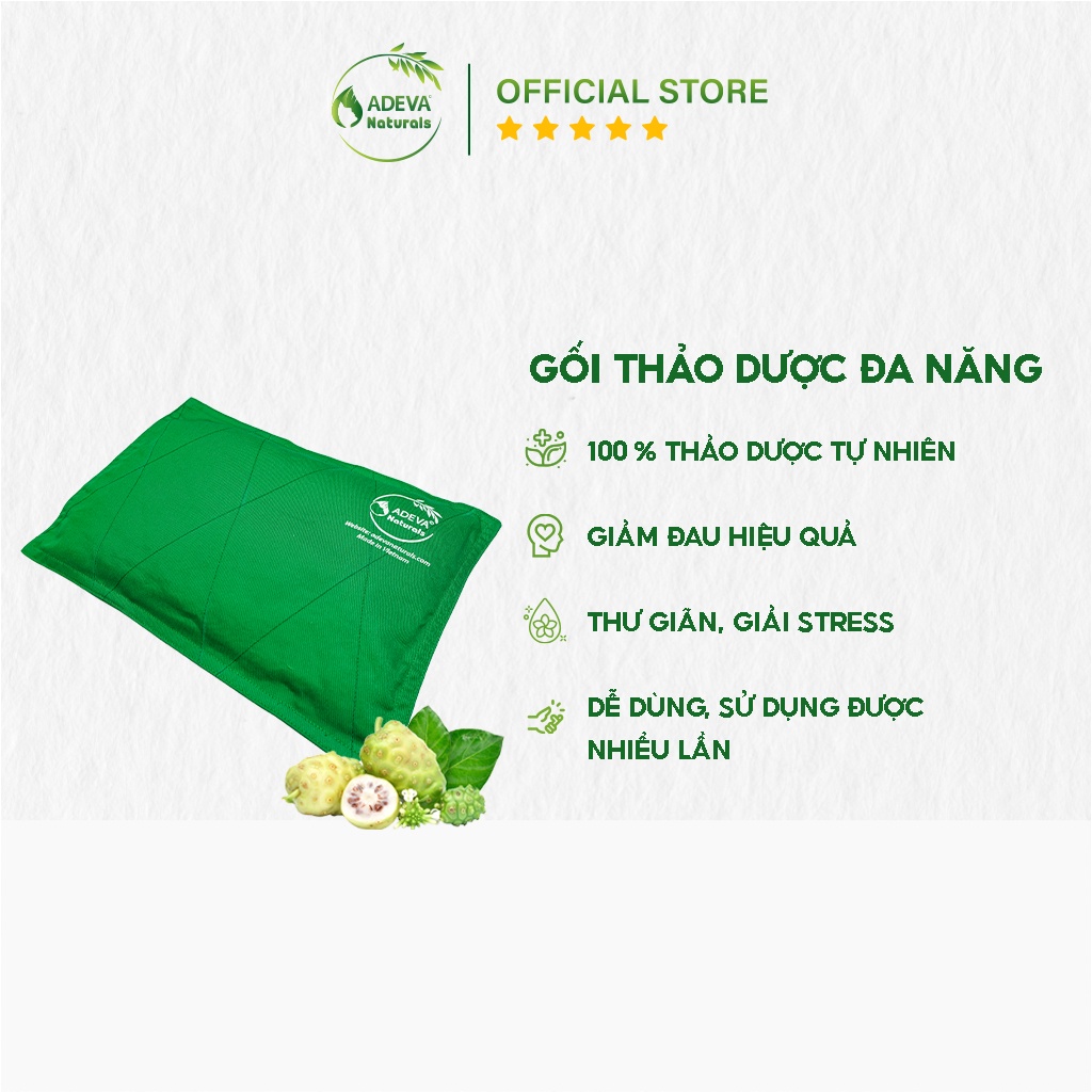 Gối Thảo Dược ADEVA Giảm Đau Mỏi Nhanh Chóng, Tăng Tuần Hoàn Máu, Giảm Căng Thẳng, Mệt Mỏi