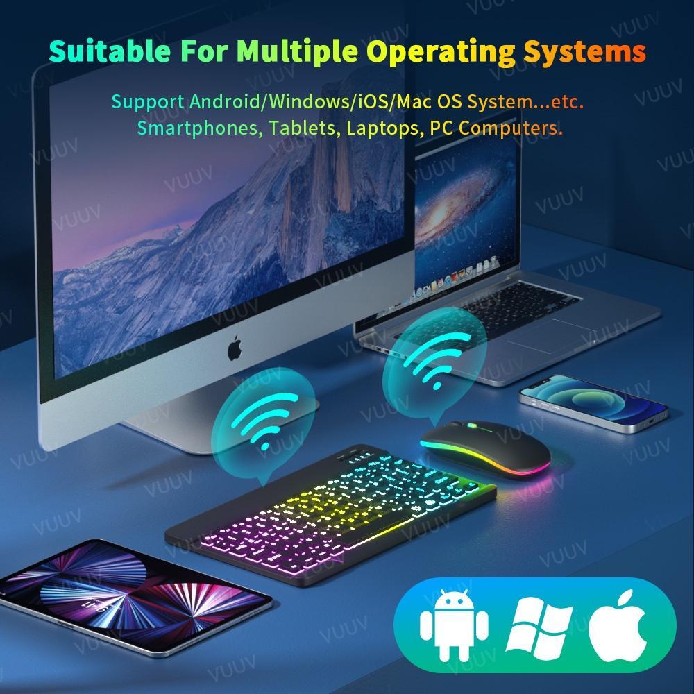 Máy Tính Bảng iPad / Laptop / Android Màn Hình 10 "Kết Nối Bluetooth Có Đèn Nền Yên Tĩnh