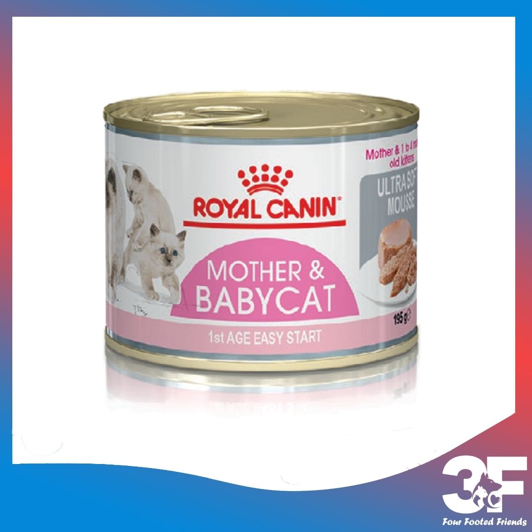 Pate Thức Ăn Ướt Royal Canin Mother &amp; Babycat Dành Cho Mèo Mẹ Mang Thai Và Mèo Đang Cho Bú, Mèo Con Dưới 2 Tháng Tuổi - Lon 195gr