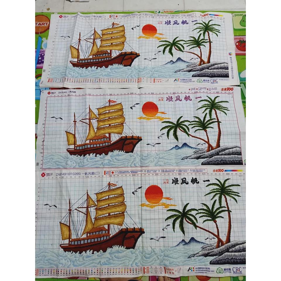 Tranh Thêu Phong Cảnh Thuận Buồm Xuôi Gió ZA 81491