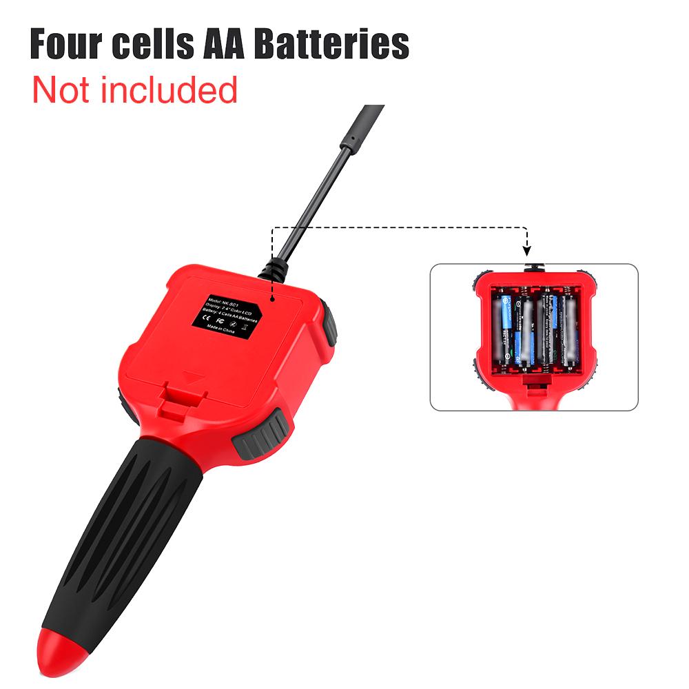 1MP 1/3/5M Industrial Endoscope 2.4 Inch Screen Inspection HD Handheld Endoscope Micro Inspection Video Camera for IOS, Android