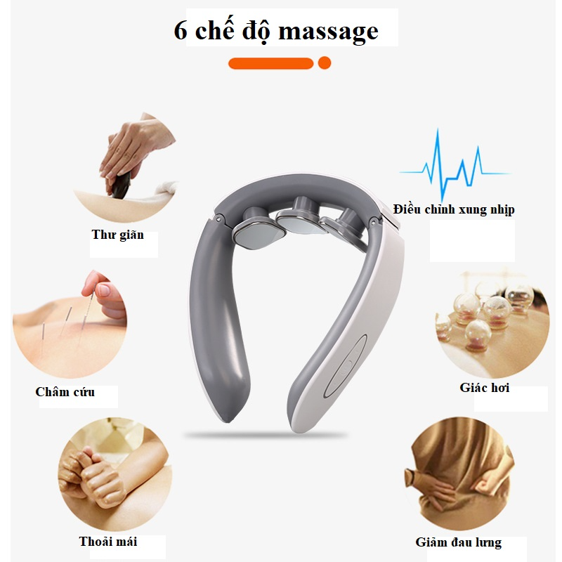 Máy massage cổ vai gáy cao cấp JP-310 Máy matxa công nghệ xung điện thông minh.