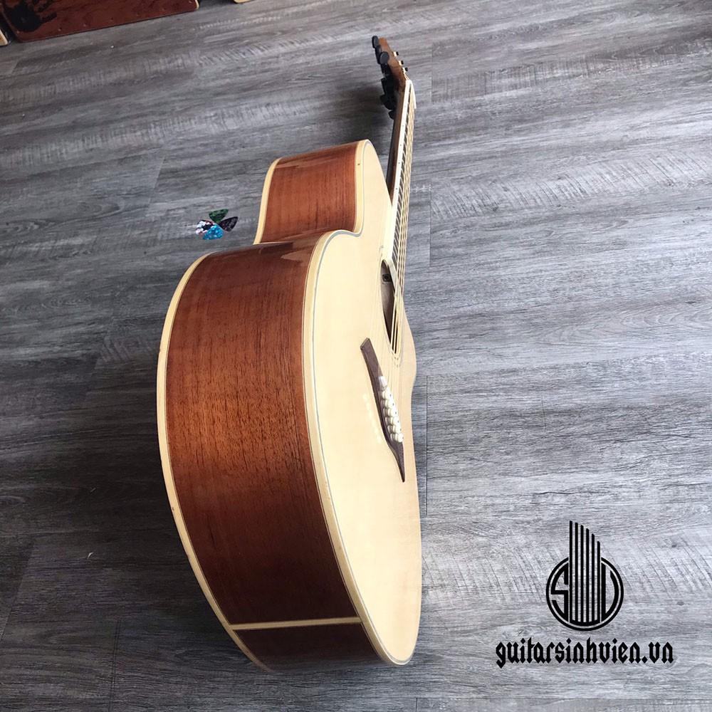 Đàn guitar acoustic SV-A4 gỗ hồng đào cao cấp  - Đàn có ty và bọc tút bảo vệ cần - Tặng full phụ kiện