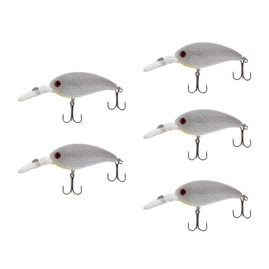5pcs Minnow Fishing Lures, 3D Eyes Artificial Hard Bait, for Saltwater Freshwater
