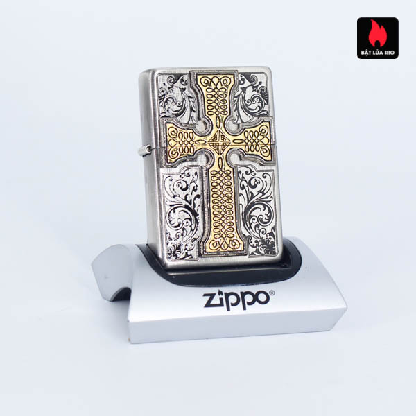 Bật Lửa Zippo Asia Za-1-59C – Lacke Bạc