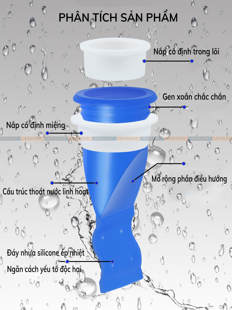 Van Ngăn Mùi Hôi Cống Silicone Chống Côn Trùng Lõi Chặn Mùi Hôi Thoát Sàn Hiệu Quả Tiện Lợi